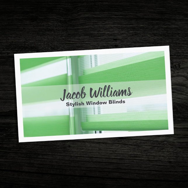 Window Blinds  Business Card (Window Blinds Business Cards)