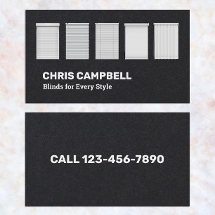 Window Blinds Business Card