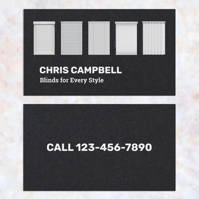 Window Blinds Business Card (Window Blinds Business Cards)