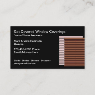 Window Blinds theme Calling Cards" Business Card