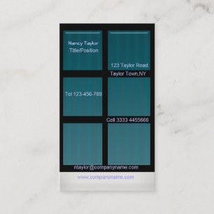 Window Business Card Template