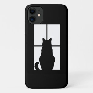 Window Cat Click to Customise Colour Decor iPhone 11 Case