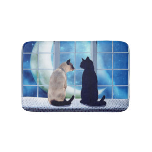 Window Cats Bath Mat
