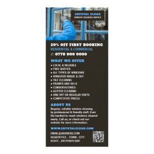 Window Clean, Window Cleaning Service Price List Rack Card
