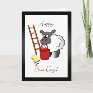 Window cleaner birthday greeting card