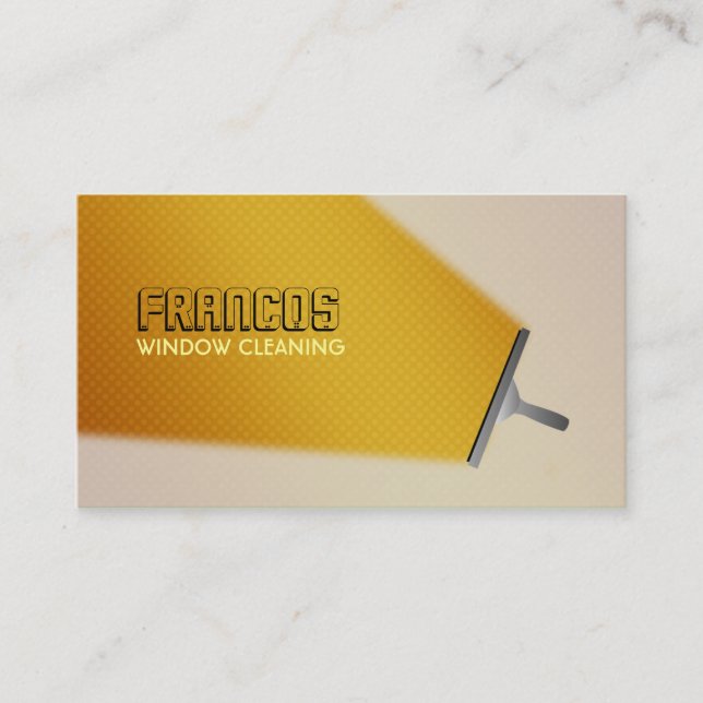 Window Cleaner business cards (Front)