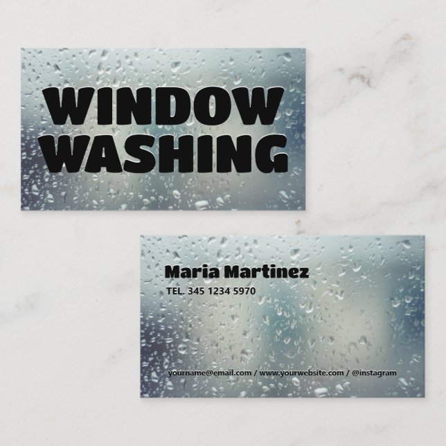 Window Cleaning Business Card (Front/Back)