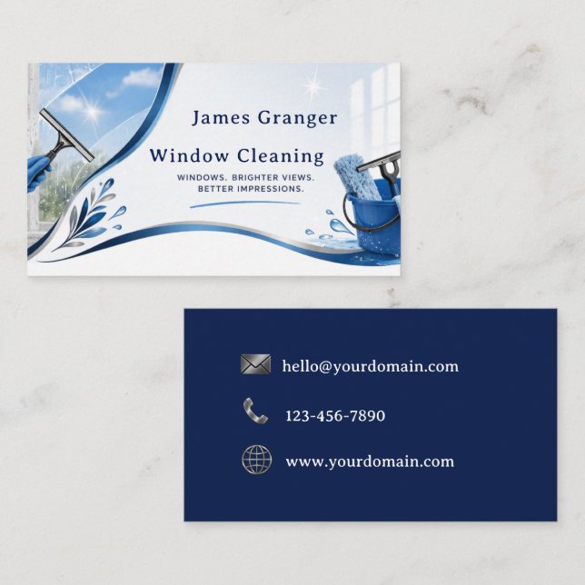 Window Cleaning Business Card (Front/Back)
