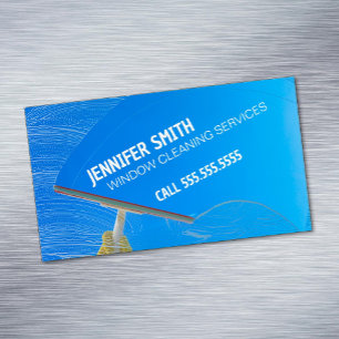Window Cleaning Magnetic Business Card
