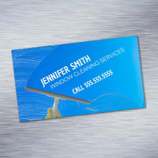 Window Cleaning Magnetic Business Card