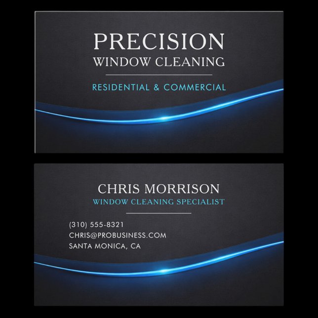 Window Cleaning Professional Business Card (Creator Uploaded)