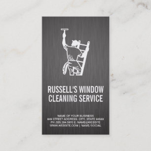 Window Cleaning Service Business Card