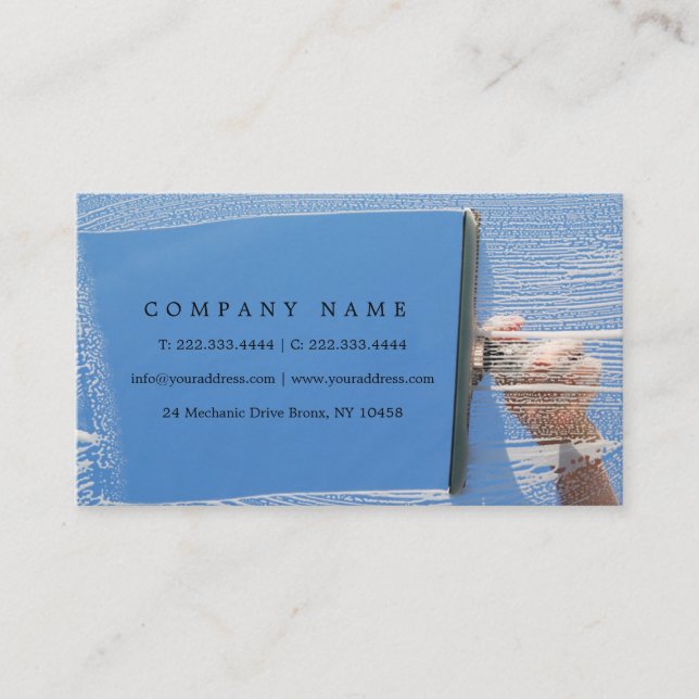 Window Cleaning Service For Hight Buildings Card (Front)