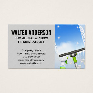 Window Cleaning Soap Bubbles Squeegee