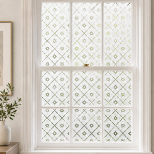 Window Cling Elegant Victorian Privacy Pattern F