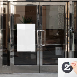 Window Cling, Size: 20.00" x 30.00", Style: Opaque