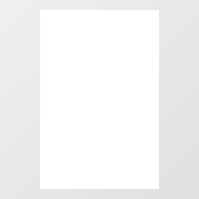 Window Cling, Size: 20.00" x 30.00", Style: Opaque (Sheet)