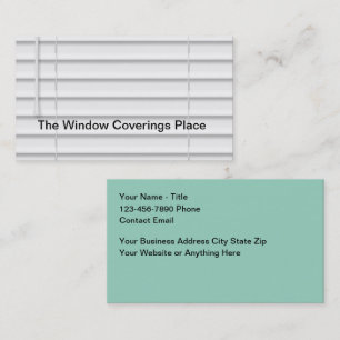 Window Covering Fashions Business Cards