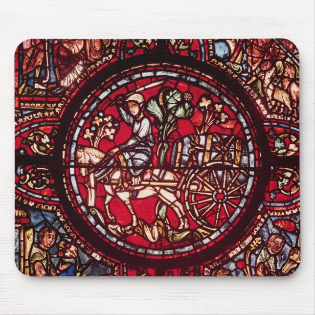 Window depicting a wine merchant mouse pad (Front)