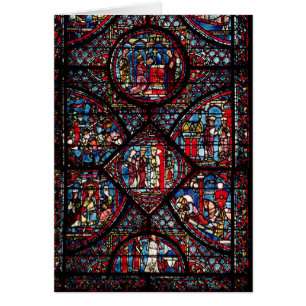 Window depicting scenes