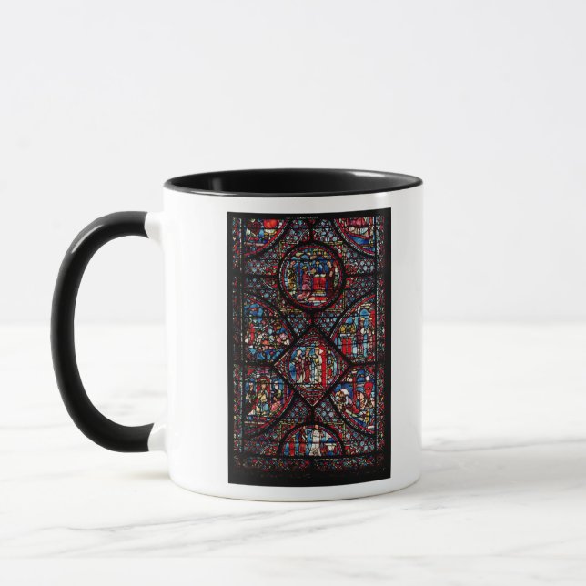 Window depicting scenes mug (Left)
