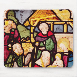 Window depicting the Adoration of the Magi Mouse Pad