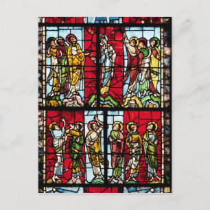 Window depicting the Ascension, c.1145 Postcard