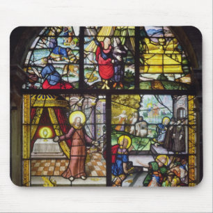 Window depicting the Gathering of the Manna Mouse Pad