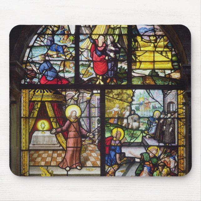 Window depicting the Gathering of the Manna Mouse Pad (Front)
