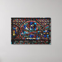 Window depicting the Good Samaritan