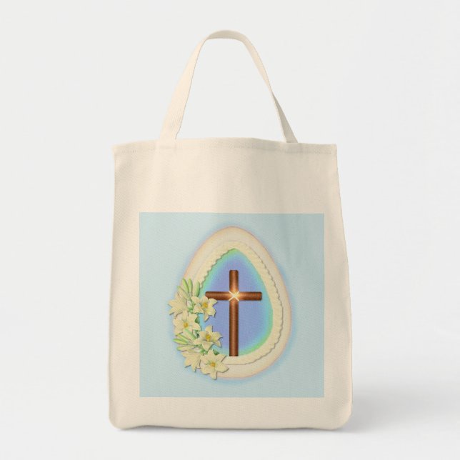 Window Egg and Cross Tote Bag (Front)