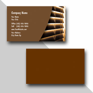 Window Fashions Business Cards