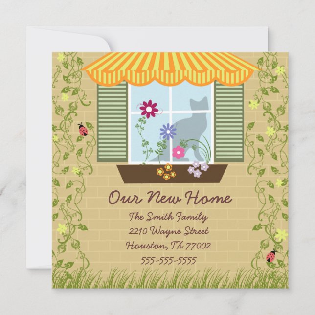 Window Flower Box Moving Announcement (Front)