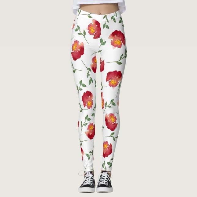 Window Flower Boxes Leggings (Front)