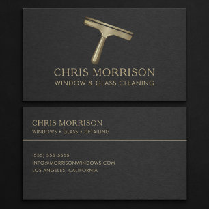 Window & Glass Cleaning Business Card