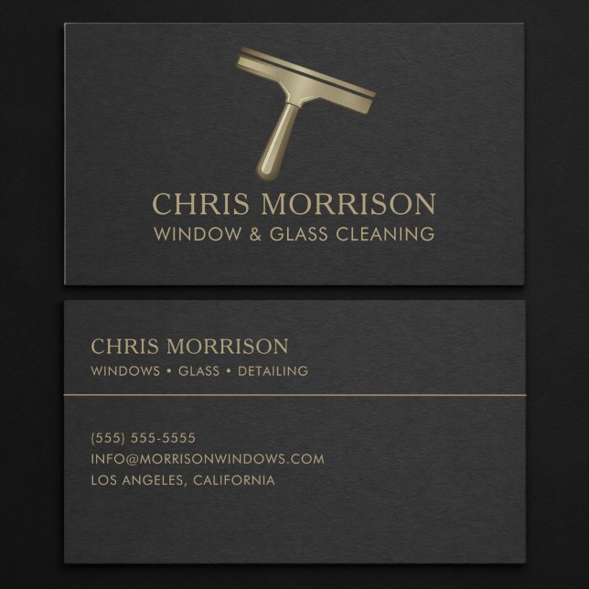 Window & Glass Cleaning Business Card (Creator Uploaded)