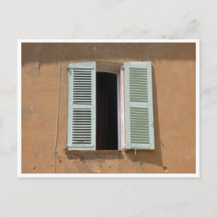 window half open postcard
