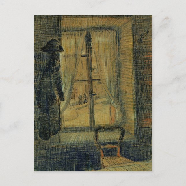 Window in Bataille Restaurant by Vincent van Gogh Postcard (Front)