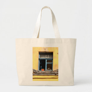Window in Saint-Petersburg Large Tote Bag