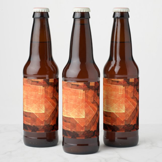 Window Light Abstract Art Beer Bottle Label (Bottles)