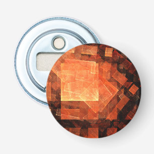 Window Light Abstract Art Button Bottle Opener