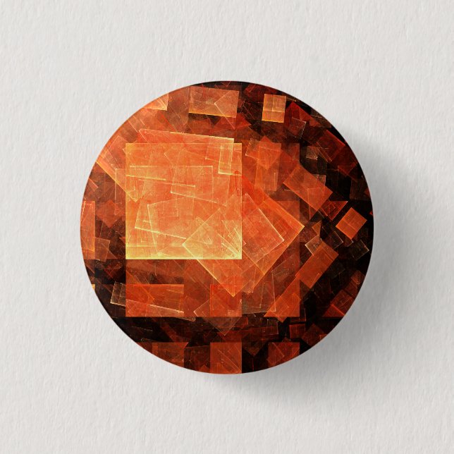 Window Light Abstract Art Button (round) (Front)