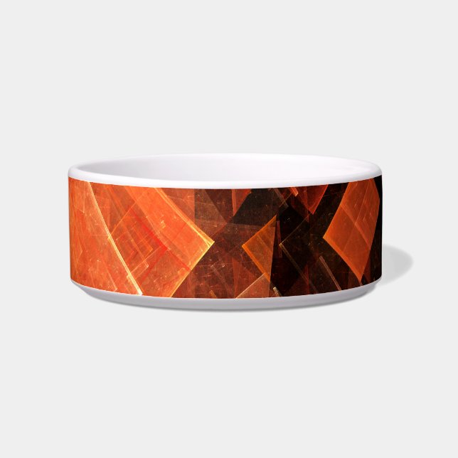 Window Light Abstract Art Cat Bowl (Right)