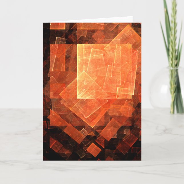 Window Light Abstract Art Greeting Card (Front)