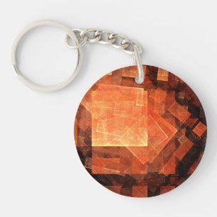 Window Light Abstract Art Key Ring