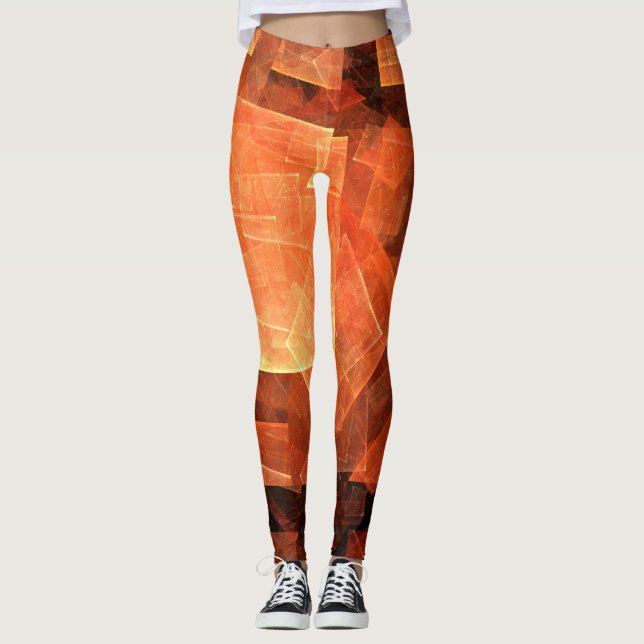 Window Light Abstract Art Leggings (Front)