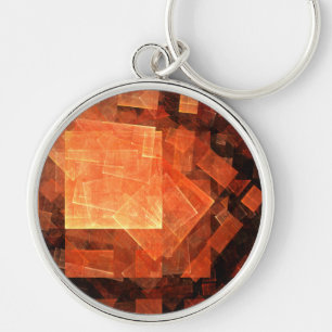 Window Light Abstract Art Small Key Ring