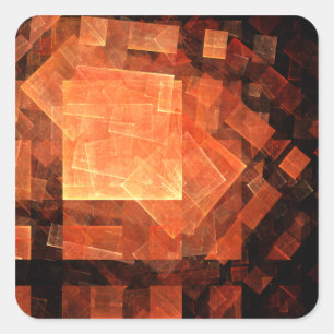Window Light Abstract Art Square Sticker