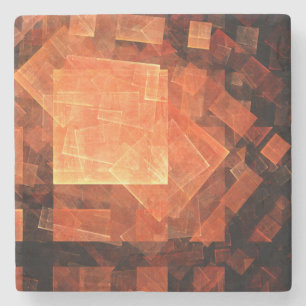 Window Light Abstract Art Stone Coaster