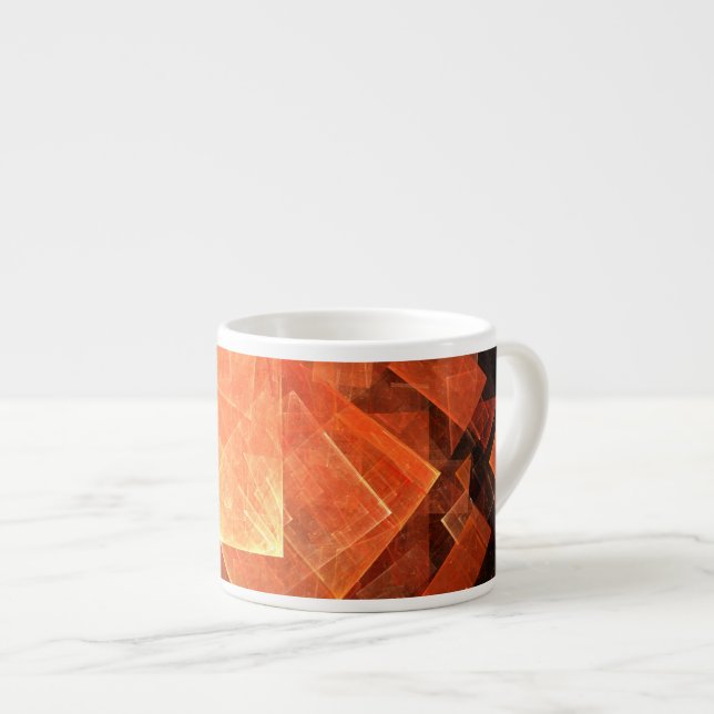 Window Light Modern Geometric Squares Abstract Art Espresso Cup (Front Right)